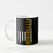 Ttsburgh Usa Flag Patriotic American From Ttsburgh コーヒーマグカップ (左)