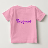 TTTSの生存者の乳児のワイシャツ ベビーTシャツ (裏面)