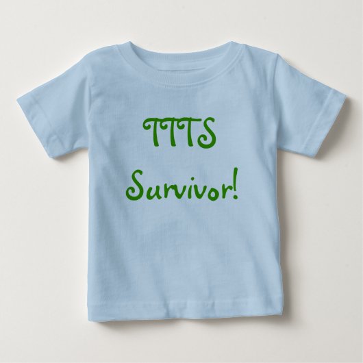 TTTSの生存者の乳児のワイシャツ ベビーTシャツ (正面)