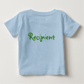 TTTSの生存者の乳児のワイシャツ ベビーTシャツ (裏面)