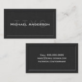 TTYSシンプルエレガントLinen Networking通話カード コーリングカード (正面/裏面)