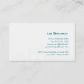 Ttysネットワークミニマルターコイズ青 名刺 (裏面)