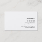 Ttysネットワーミニマルク黒の名刺 名刺 (裏面)