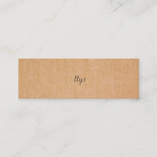 TTYSミニマル Linenフェイク Mini名刺 スキニー名刺 (正面)