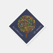 Tuカラフル Bisvatの木 スタンダードカクテルナプキン (角)