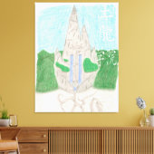 Tuロングアカデミー(name_中国の付) キャンバスプリント (インサイチュ (リビング))