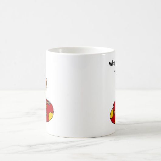 TU-あなたのヤギの漫画を浮かべるものは何でもおもしろい コーヒーマグカップ (中央)