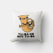 Tu-BaまたはTu-Baシェイクスピアおもしろいトゥバプン クッション (正面)