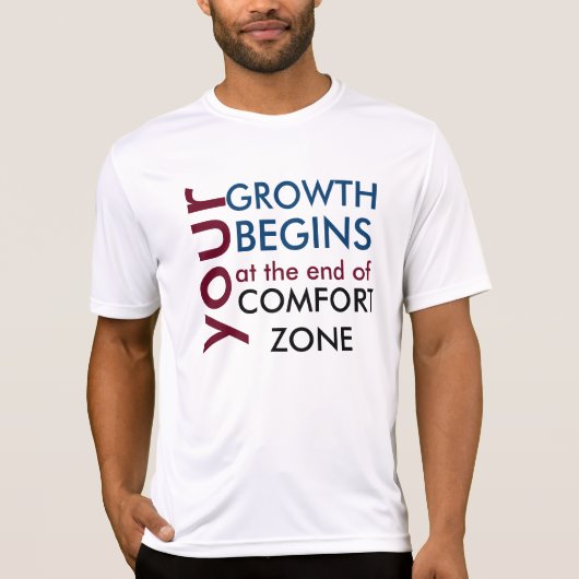 Tu crecimiento empieza fuera de tu zona de comfort tシャツ (正面)