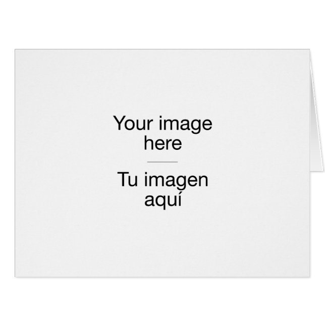 Tu foto en felicitación maxi de plantilla (正面横)
