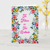 Tu Futuro Brilla con Luz Propia Felicitación カード (黄色い花)