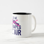 tu me pompes air chaussure expression citation ツートーンマグカップ (正面右)