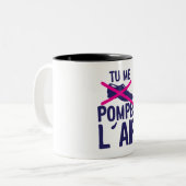 tu me pompes air chaussure expression citation ツートーンマグカップ (正面左)