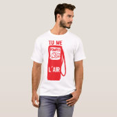 tu me pompes air doigt pointe expression citation tシャツ (正面フル)