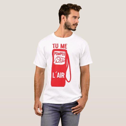 tu me pompes air doigt pointe expression citation tシャツ (正面フル)