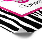 Tu Tu かわいいバレリーナアートプリント 猿 ジラフ ポスター (角)