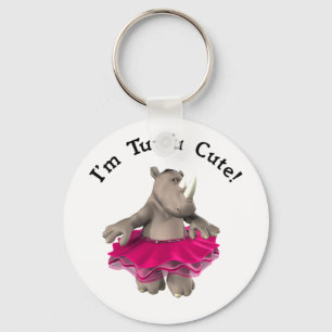 Tu-Tu Cute Rhino Keychain キーホルダー