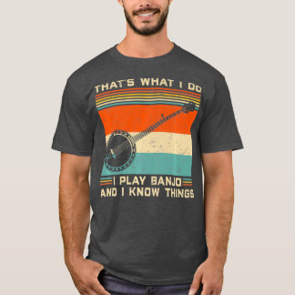 Tu Vintage Banjo Players Costume Musician Tシャツ