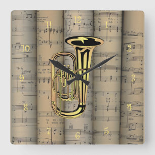 Tubaシー転がト音楽の背景～ミュージカル スクエア壁時計
