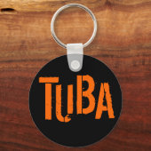 TUBAボタンキーチェーン キーホルダー (正面)