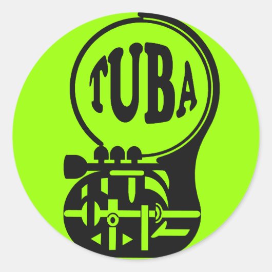 TUBA 、トゥーバプレーヤー ラウンドシール (正面)