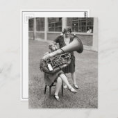 Tuba 1928年を演じている女の子 ポストカード (正面/裏面)
