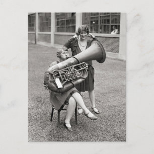Tuba 1928年を演じている女の子 ポストカード