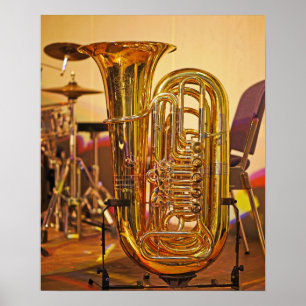 Tuba brass music instrument ポスター