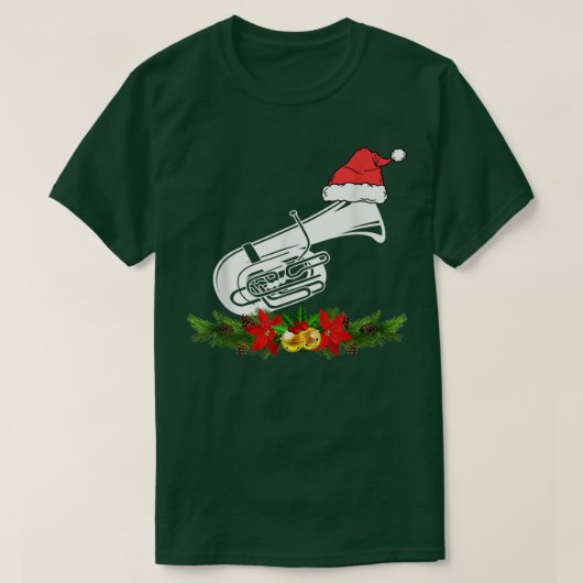 Tuba Christmas Pajamas Music Instrument  Tシャツ (デザイン正面)