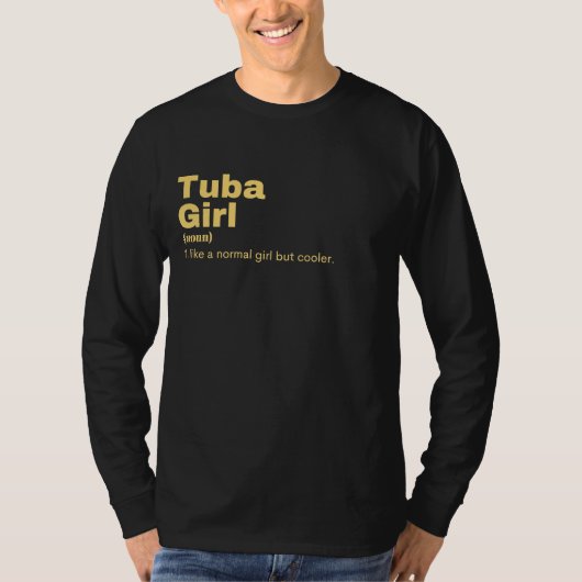 Tuba  Girl - Tuba  Tシャツ (正面)