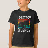 Tuba - I Destroy Silence Tuba Player Tシャツ (正面)