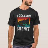 Tuba - I Destroy Silence Tuba Player Tシャツ (正面)