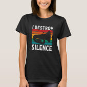 Tuba - I Destroy Silence Tuba Player Tシャツ (正面)