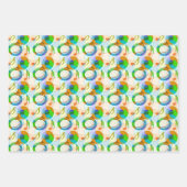 Tuba Music Noteフラグメント ラッピングペーパーシート (正面)