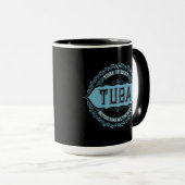 Tuba Music Note Circle Mug マグカップ (正面右)