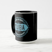 Tuba Music Note Circle Mug マグカップ (正面左)