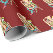 Tuba Playing Stickman ラッピングペーパー (ロールコーナー)