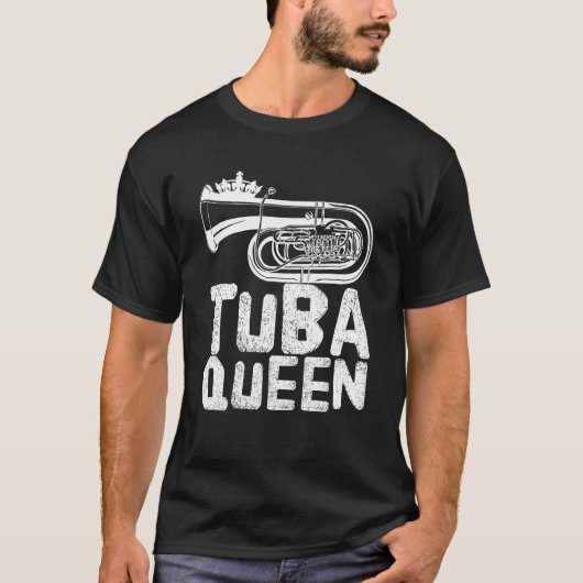 Tuba Queen Tuba Player Tシャツ (正面)