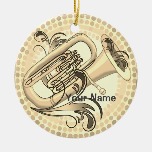 Tuba Rhythm Ornament セラミックオーナメント (正面)