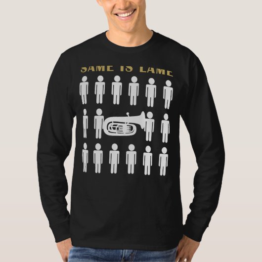 Tuba SameラメTee Shirt - March to Your Own Mu Tシャツ (正面)