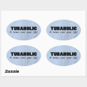 Tubaholic Life Ovalステッカー 楕円形シール (シート)