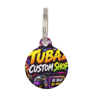 TUBASシグネチャーペットカラー ペット　ネームタグ