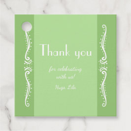 Tuberose離れパーティーパーソナライズされたの好意ラベル フェイバータグ