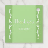 Tuberose離れパーティーパーソナライズされたの好意ラベル フェイバータグ (裏面)