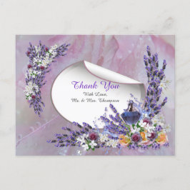 Tuberose & Lavender開花ありがとう 案内ポストカード