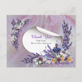 Tuberose & Lavender開花ありがとう 案内ポストカード