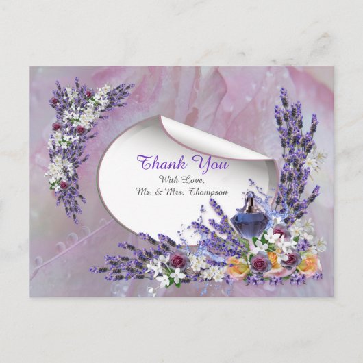 Tuberose & Lavender開花ありがとう 案内ポストカード (正面)