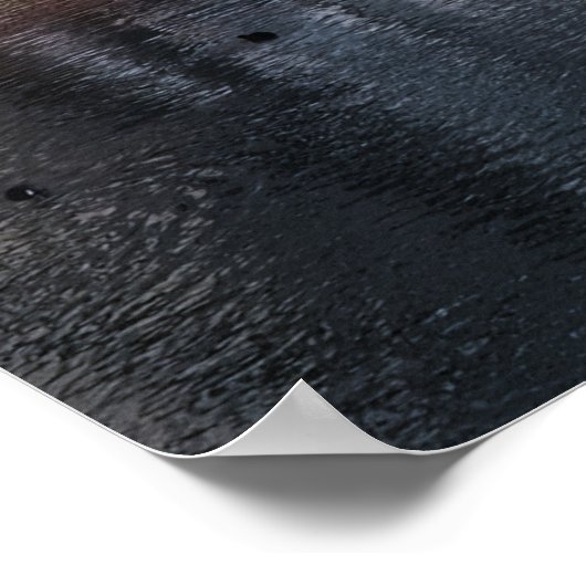 Tübingen, Germany after snowfall ポスター (角)