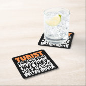 Tubist私は物事を作ろうとするがおもしろい諺ミュージシャン スクエアペーパーコースター (インサイチュ)