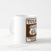 TUCの交通標識のマグ コーヒーマグカップ (正面左)